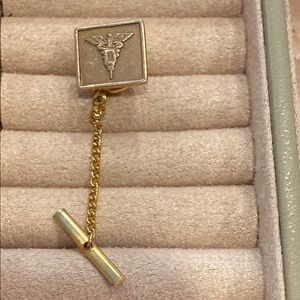 Gold and Silver Medical Lapel Pin